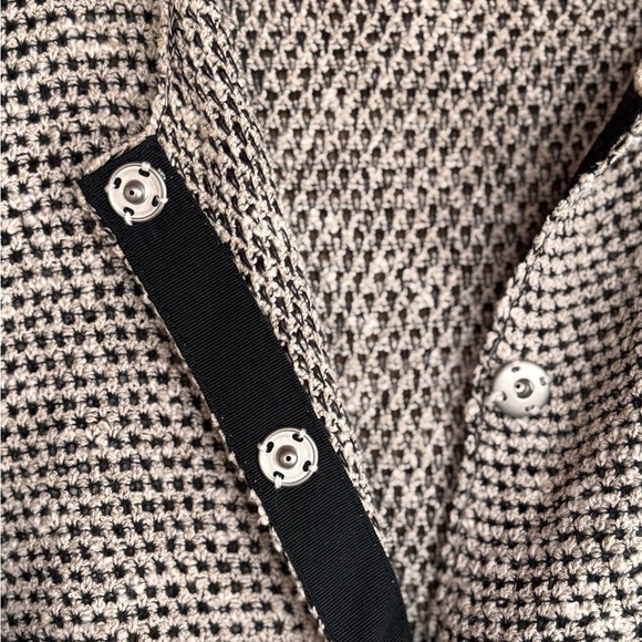 Eileen Fisher Petite women’s snap front long sleeve linen blend lady jacket LP - Picture 4 of 6